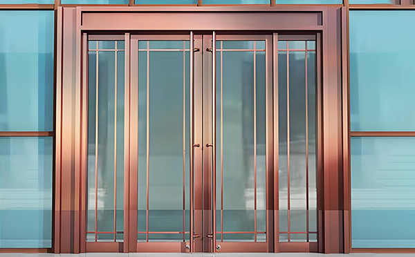 山阳玻璃地弹门