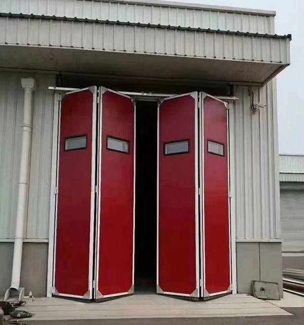 山阳工业折叠门在大型装配车间出入口的应用实例